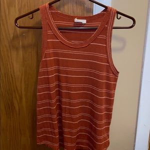 Burnt Orange Striped Tank